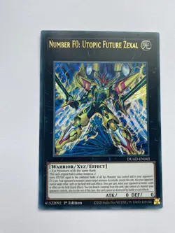 Yugioh DUAD-EN042 Number F0: Utopic Future Zexal - Ultra Rare - Image 1