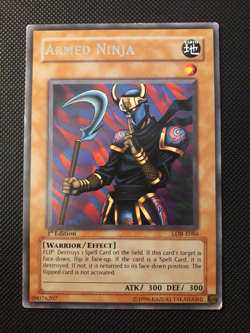 Yu-Gi-Oh! Armed Ninja, LOB-E086, Rare, 1. Edition, Englisch, Excellent - Image 1
