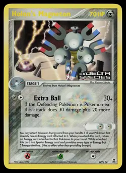 Pokemon Card - Holon's Magneton Delta Species 22/113 Rare Reverse Holo Stamped - Image 1