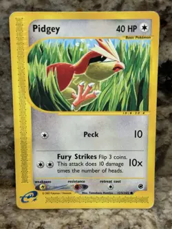 Pidgey 123/165 2002 Expedition Base Common Pokemon Card E-Reader WOTC MP - Image 1