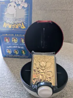 MEWTWO Pokemon 23K Gold Plated Trading Card 1999 Burger King Limited Edition - Image 1