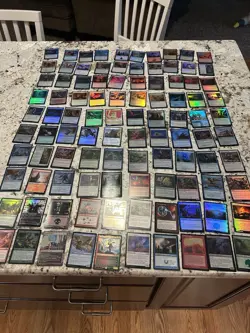 Mtg Foil Lot x100 - Magic The Gathering Foil Card Lot Mtg Foil Cards Lp - Image 1