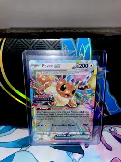 Pokemon Eevee EX Holo TCG Card 075/131 Prismatic Evolutions Stamped Promo NM - Image 1