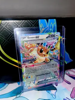 Pokemon Eevee EX Holo TCG Card 075/131 Prismatic Evolutions Stamped Promo NM - Image 2