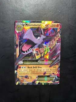 Mega M Aerodactyl EX XY98 XY Black Star Promo Holo Pokemon Card MP - Image 1