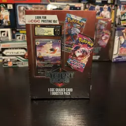 Pokemon TCG Mystery Gems Box-1 CGC Graded Card + 1 Booster Pack - Image 1