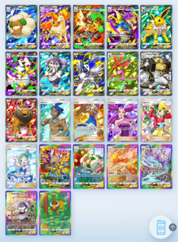 Pokemon TCG Pocket - Professor’s Research or Any 2 Star Card B1 MEGA RISING SET - Image 2