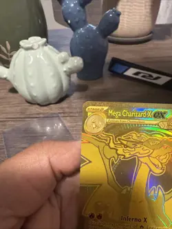 Mega Charizard X EX Phantasmal Flames 130/94 Mega Ultra Rare Gold Card - Image 3