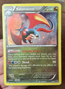 2012 POKEMON DRAGON VAULT SET SALAMENCE COSMOS HOLO CARD 8/20 - Image 1