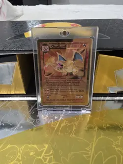 Pokemon Celebrations Gold Metal Charizard Card 4/102 Premium Collection - Image 1