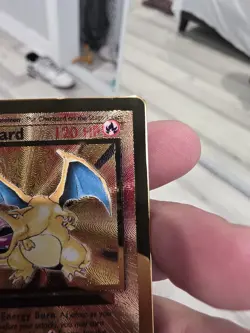 Pokemon Celebrations Gold Metal Charizard Card 4/102 Premium Collection - Image 2