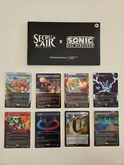 MTG Secret Lair Sonic Chasing Adventure Rainbow Foil - All Cards + Bonus Card - Image 1