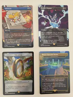 MTG Secret Lair Sonic Chasing Adventure Rainbow Foil - All Cards + Bonus Card - Image 3