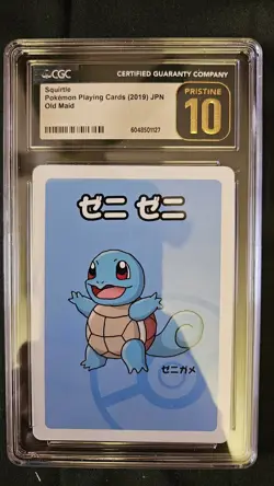 CGC 10 Pristine Squirtle Old Maid 2019 Japanese Pokemon Card - Image 1