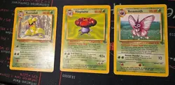 Pokemon Jungle Grass 3 Rare Cards 1999 Wizards Of The Coast - Image 1