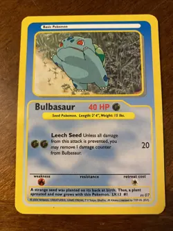 Bulbasaur 2004 Nintendo Pokemon Card Funskool Creatures India Game Freak - Image 1