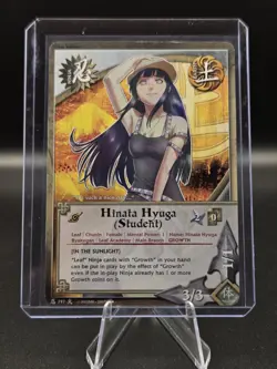Naruto CCG: Will Of Fire Hinata Hyuga (Student) N797 Base RARE CARD READ BANDAI - Image 1