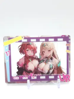 Goddess Story - Anime Waifu Transparent Trading Card - Pyra & Mythra - Image 1