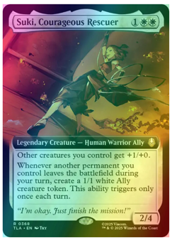 Suki, Courageous Rescuer - Foil - Extended Art Avatar MTG - Image 1