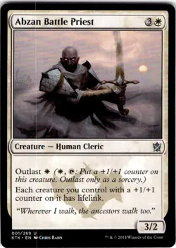 MTG Abzan Battle Priest Khans of Tarkir Uncommon #1 - Image 1