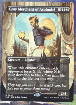 1x Gray Merchant Of Asphodel MTG Encyclopedia Of Magic Secret Lair NM - Image 1
