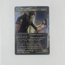 Squall, SeeD Mercenary Standard Showdown Promo Borderless FOIL Final Fantasy MTG - Image 1