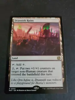 MTG Drannith Ruins MAT 0050 R Regular NM Rare Land Aftermath - Image 1