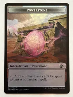 MTG The Brothers' War Powerstone / Construct Token Foil 007/005 NM - Image 1
