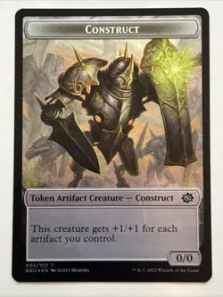 MTG The Brothers' War Powerstone / Construct Token Foil 007/005 NM - Image 2