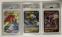 Lot of (3) AGS Graded Pokemon TCG Gem Mint 10 - Image 1