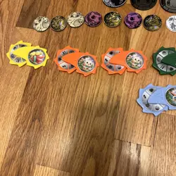 HUGE Lot Of 61 Pokemon Coins And Nine Mcdonalds Battle Spinner Toys - Image 3