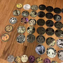 HUGE Lot Of 61 Pokemon Coins And Nine Mcdonalds Battle Spinner Toys - Image 4
