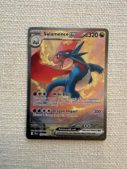 Pokemon TCG - Salamence ex 187/159 SIR Sv09: Journey Together NM - Image 1