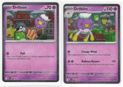 Drifloon MEP 005 Drifblim MEP 006 Pokemon Mega Evolutions Black Star Promo - Image 1
