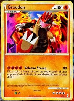 Pokemon TCG Groudon 6/95 Call of Legends Non Holo Rare LP - Image 1