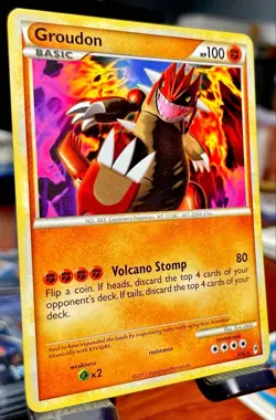 Pokemon TCG Groudon 6/95 Call of Legends Non Holo Rare LP - Image 2