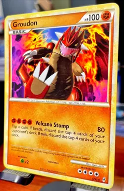 Pokemon TCG Groudon 6/95 Call of Legends Non Holo Rare LP - Image 3