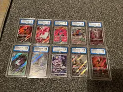 Pokemon AR And CHR Graded AEY Bundle Of 10 - Image 1