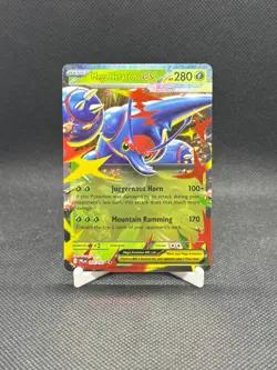 Pokemon TCG: Phantasmal Flames PFL - Mega Heracross ex 004/094 Double Rare - NM - Image 1