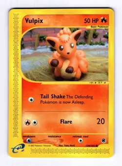 Vulpix Expedition #136 (2002) Common NM Pokemon - Image 1