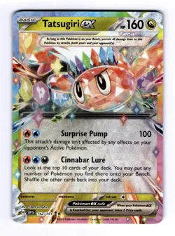 Tatsugiri ex - 142/191 Surging Sparks #142 (2024) Double Rare Holo NM Pokemon - Image 1