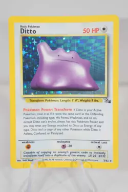 Ditto 3/62 Pokemon Fossil Holo 1999 WOTC - Image 1