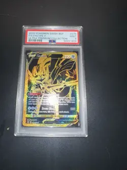 PSA 9 - 2020 Pokemon SWSH Vivid Voltage Zacian V FA Ultra Premium #076 - Image 1