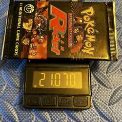 21.07g Heavy Wizards of the Coast Pokemon TCG 1st Edition Team Rocket Pack - Image 1
