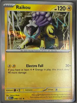 Raikou - ME01: Mega Evolution - 048/132 - Pokemon TCG - NM - Reverse Holo Rare - Image 1