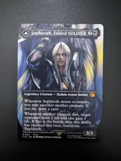 Sephiroth, Fabled SOLDIER Borderless Non Foil (0317) Final Fantasy MTG NM - Image 1