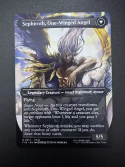 Sephiroth, Fabled SOLDIER Borderless Non Foil (0317) Final Fantasy MTG NM - Image 2