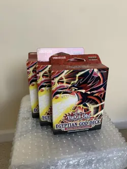 6 x Yugioh TCG Egyptian God Structure Deck: Obelisk & Slifer New & Sealed - Image 2