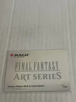 Yiazmat, Ultimate Mark - Art Series Gold Stamped - 7/53 - Final Fantasy MTG - Image 2