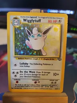 Pokemon TCG Wigglytuff Holo Rare Card 16/64 Jungle Unlimited MP - Image 1